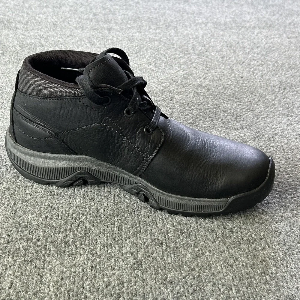 Merrell Anvik Pace Chukka Boots Mens Size 8.5 Black Leather Hiking Outdoor‎